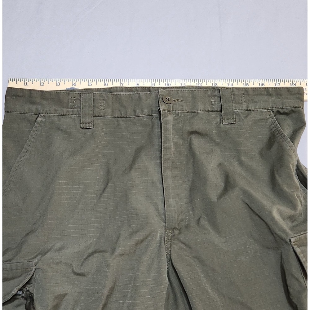 Austrian Army Ripstop Double Knee Cargo Pants Olive Green Tactical Trousers - Picture 3 of 10